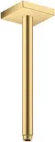 AXOR-HG-AXOR-ShowerSolutions-Deckenanschluss-300-mm-eckig-Brushed-Gold-Optic-26438250 gallery number 1